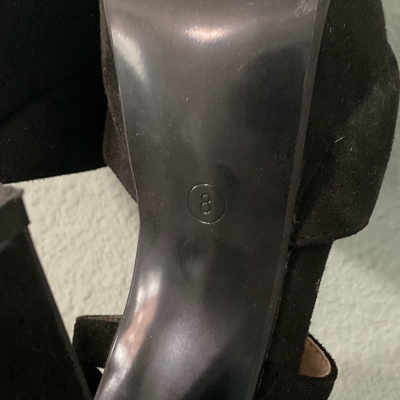 Black Open-Toe Heels - Picture 3 of 9